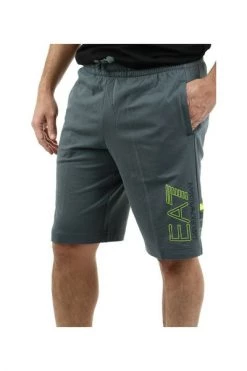 Emporio Armani EA7 Korte Broeken Bermuda Shorts Gray