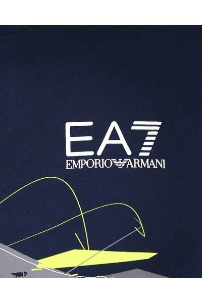 Emporio Armani EA7 Shirts T-Shirt Blue 5 Emporio Armani EA7 Shirts T-Shirt Blue - Afbeelding 3
