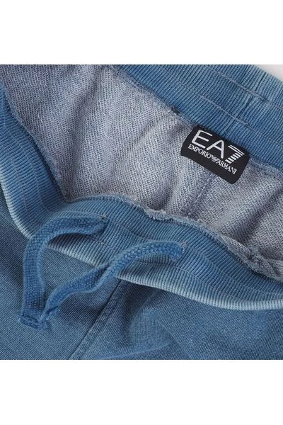 Emporio Armani EA7 Korte Broeken Zweet Shorts Blue 6 Emporio Armani EA7 Korte Broeken Zweet Shorts Blue - Afbeelding 4