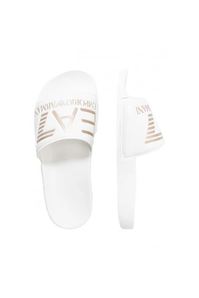 Emporio Armani EA7 Slippers Sliders White 4 Emporio Armani EA7 Slippers Sliders White - Afbeelding 2